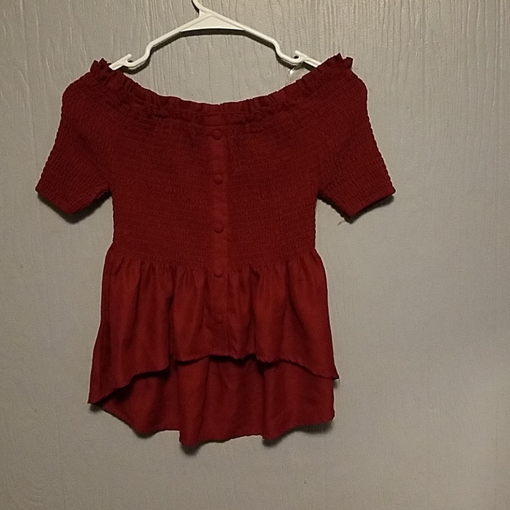 Red dressy top
